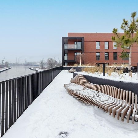 Sienna Grobla Apartment With View Of The Motlawa Terrace & Sauna, Gym By Noclegi Renters غدانسك المظهر الخارجي الصورة