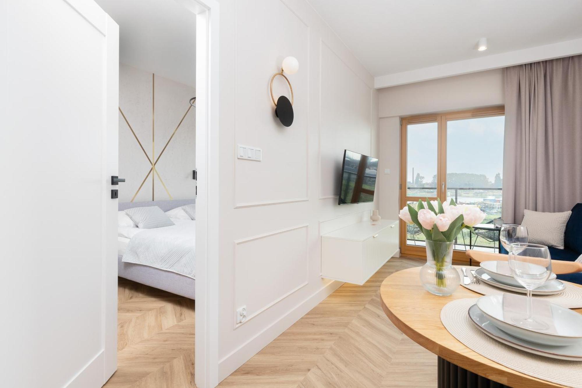 Sienna Grobla Apartment With View Of The Motlawa Terrace & Sauna, Gym By Noclegi Renters غدانسك المظهر الخارجي الصورة